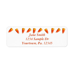 Candy Corn Étiquette de adresse