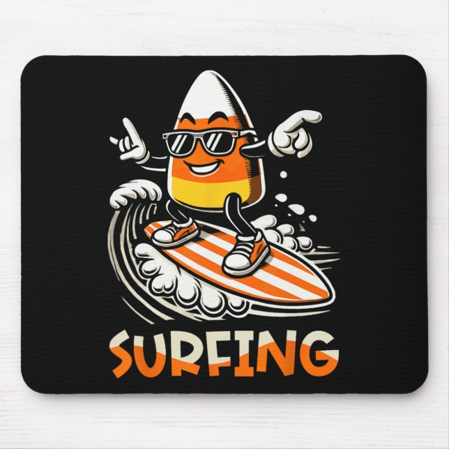 Candy Corn Funny Halloween Design Mousepad (Vorne)