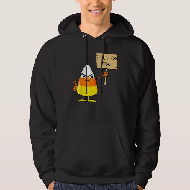 Candy Corn Funny Ich hasse Sie zu Halloween Team k Hoodie (Vorderseite)