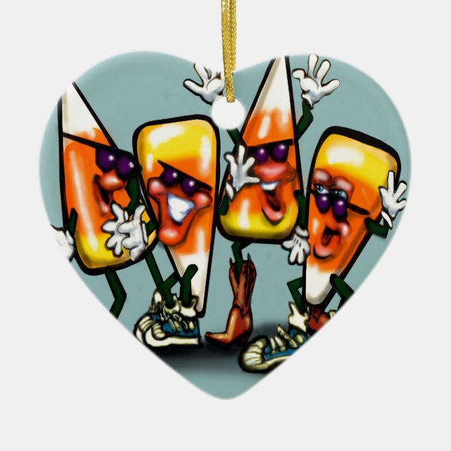 Candy Corn Gang Keramikornament (Vorne)