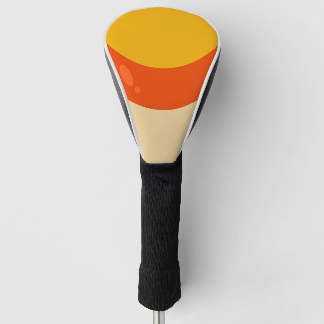 Candy Corn Halloween Golf Headcover (Vorderseite)
