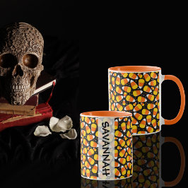 Candy Corn Halloween Individuelle Name Tasse