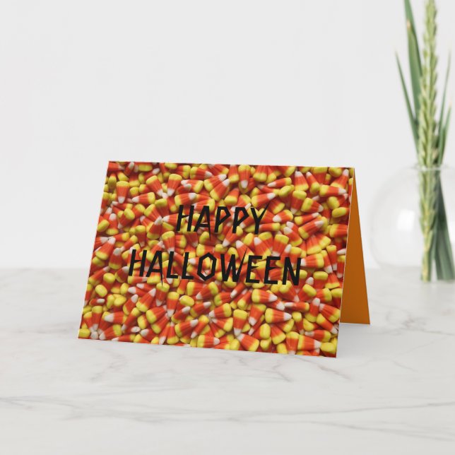 CANDY CORN HALLOWEEN KARTE (Vorderseite)
