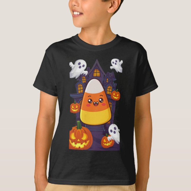 Candy Corn Halloween-Kostüm T-Shirt (Vorderseite)