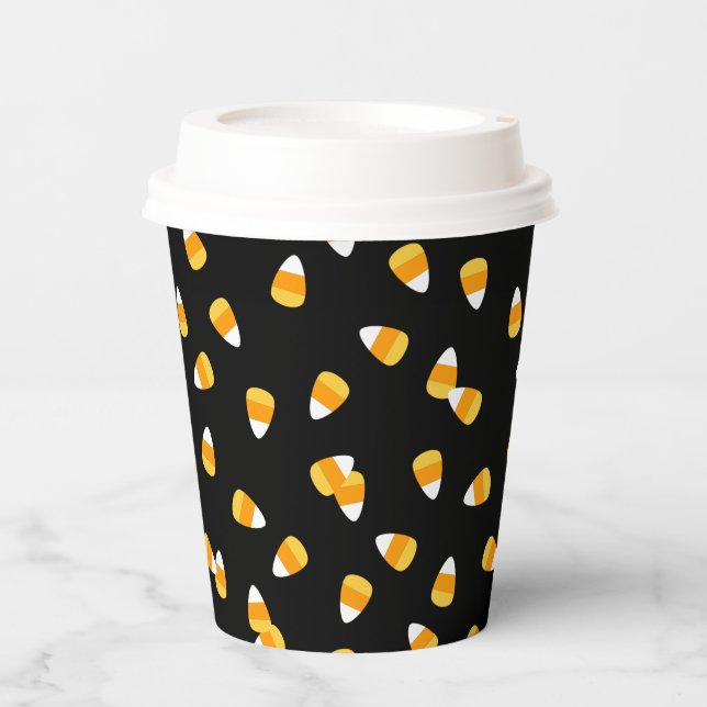 Candy Corn Halloween-Party Pappbecher (Vorderseite)