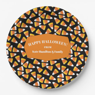 Candy Corn Halloween-Party Pappteller