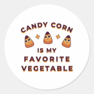 Candy Corn Halloween Runder Aufkleber