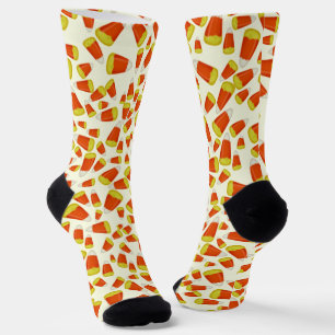 Candy Corn Halloween Socken