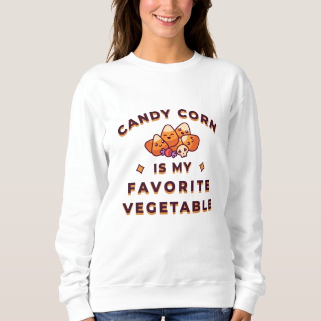 Candy Corn Halloween Sweatshirt (Vorderseite)