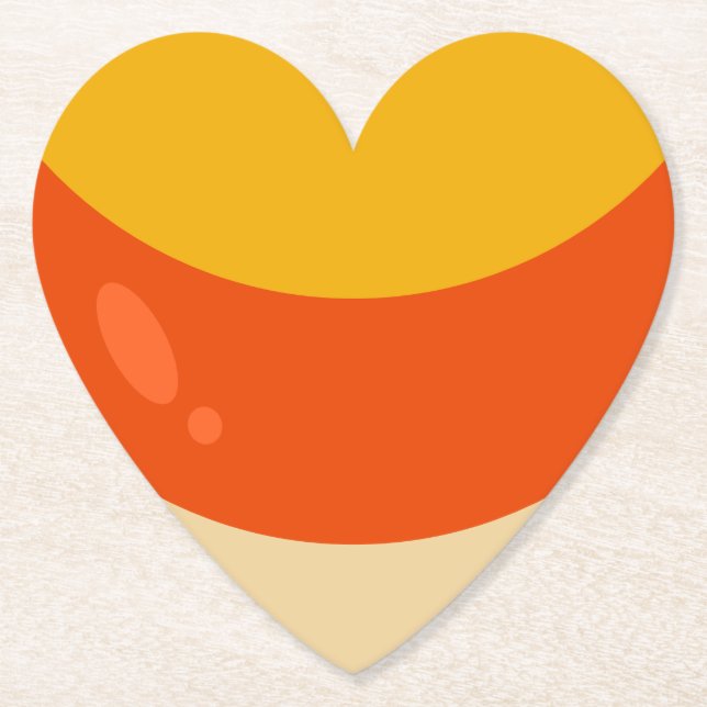 Candy Corn Halloween Untersetzer (Vorderseite)