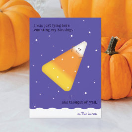 Candy Corn Happy Fall Holiday Card Feiertagskarte