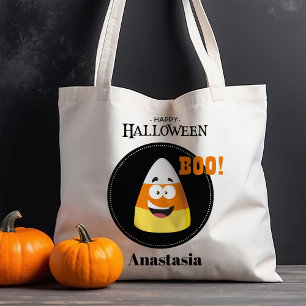 Candy Corn Happy Halloween Personalisiert Tragetasche