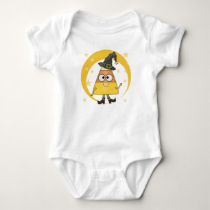 Candy Corn Hexe Halloween Baby Strampler