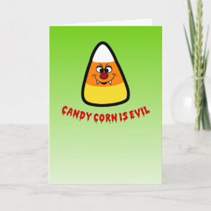Candy Corn ist das Böse Karte
