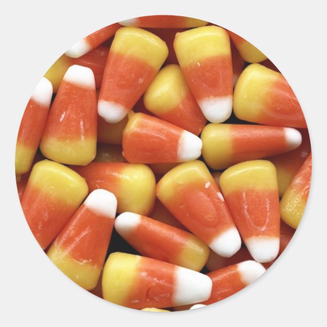 Candy Corn Jumble Runder Aufkleber (Vorderseite)