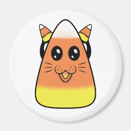 Candy Corn Kitty Magnet