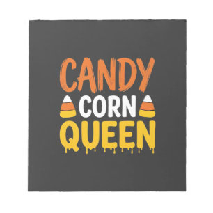 Candy Corn Königin Halloween Grafik_1 Notizblock