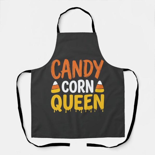 Candy Corn Königin Halloween Grafik_1 Schürze (Vorderseite)