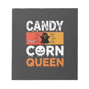 Candy Corn Königin Halloween SVG Design Notizblock