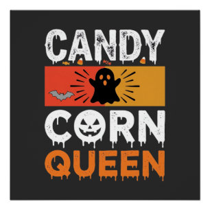 Candy Corn Königin Halloween SVG Design Poster