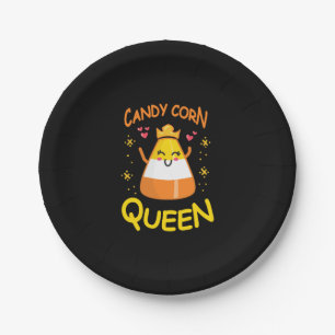 Candy Corn Königin Süß Halloween Kawaii Krone Pappteller