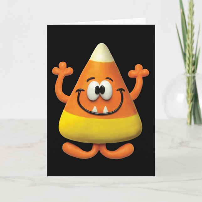 Candy Corn Monster Karte (Vorderseite)