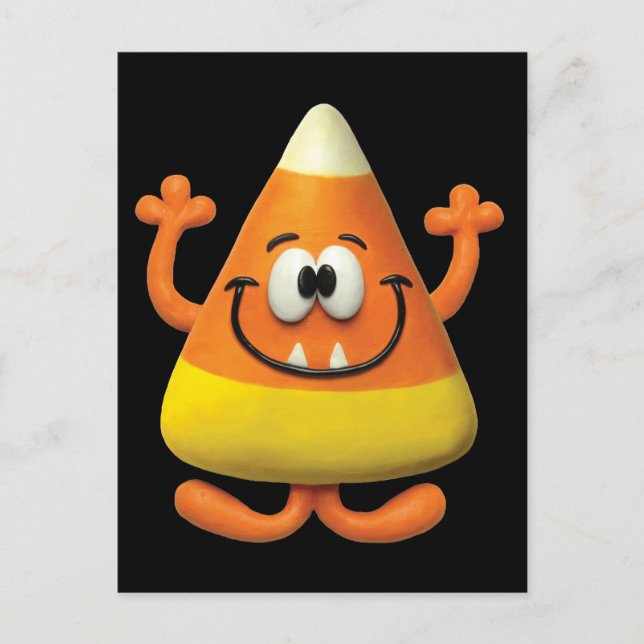 Candy Corn Monster Postkarte (Vorderseite)