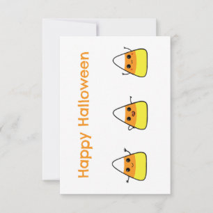 Candy Corn Niedlich Happy Halloween Grußkarte Karte