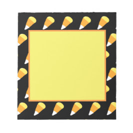 Candy Corn Notepad (Gelb, Orange & Weiß) Notizblock