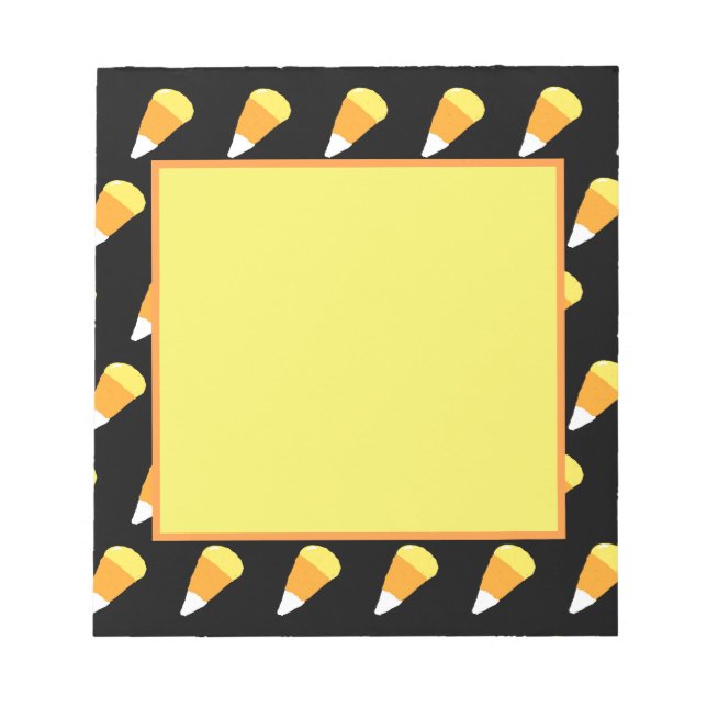 Candy Corn Notizblock (Gelb, Orange & Weiß) (Vorderseite)