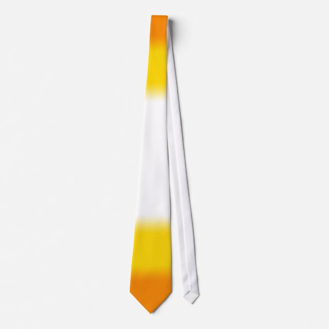 Candy Corn Ombre Halloween Krawatte (Vorderseite)