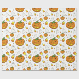 Candy Corn Pattern Wrapping Paper Geschenkpapier