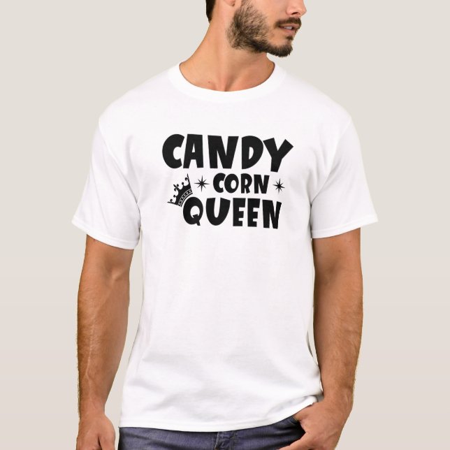 Candy Corn Queen - Funny Halloween T-Shirt (Vorderseite)