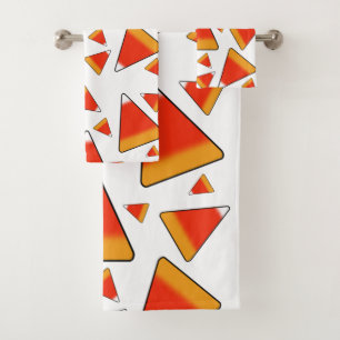Candy Corn Red & Orange Badhandtuch Set