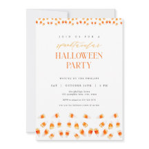 Candy Corn Spooktacular Halloween-Party Einladung