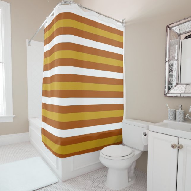 Candy Corn Stripes Duschvorhang (Beispiel)