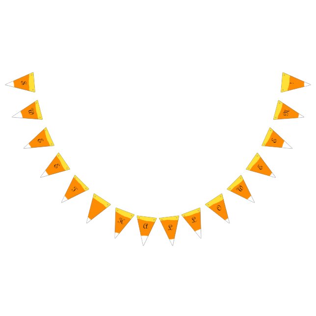 Candy Corn Sweet Halloween - Jagdfahnen Wimpelkette (Alle)