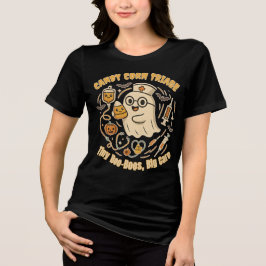Candy Corn Triage Pädiatrische Kinderkrankheit Hal Tri-Blend Shirt