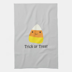 Candy corn - Trick oder Trete Küchentuch