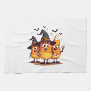 Candy Corn Trio � Lustige Halloween-Figuren Geschirrtuch
