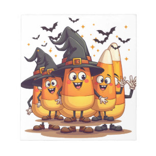 Candy Corn Trio � Lustige Halloween-Figuren Notizblock