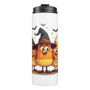 Candy Corn Trio – Lustige Halloween-Figuren Thermosbecher
