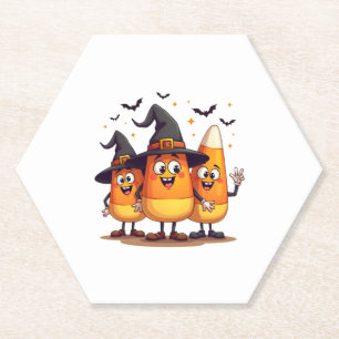 Candy Corn Trio � Lustige Halloween-Figuren Untersetzer