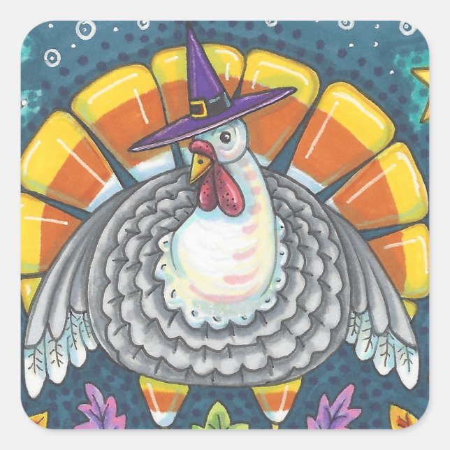 CANDY CORN TÜRKEI, ERNTEDANK STICKERS SHEED (Vorderseite)