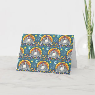 CANDY CORN TÜRKEY ERNTEDANK GREETCARD Blank Karte