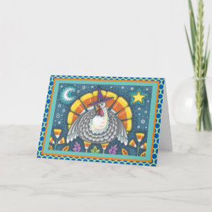 CANDY CORN TÜRKEY ERNTEDANK GREETCARD Verse Karte