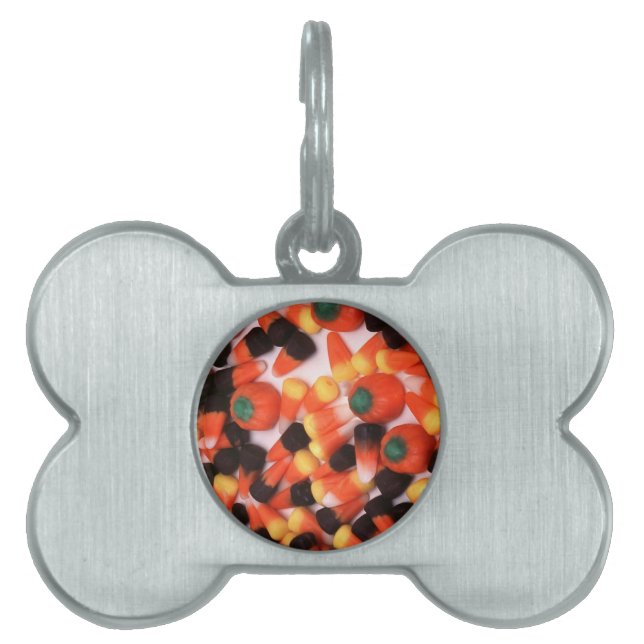 Candy Corn und Pumpkins Tiermarke (Vorderseite)