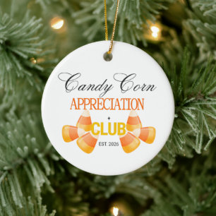 Candy Corn Würdigungsclub Halloween Keramik Ornament