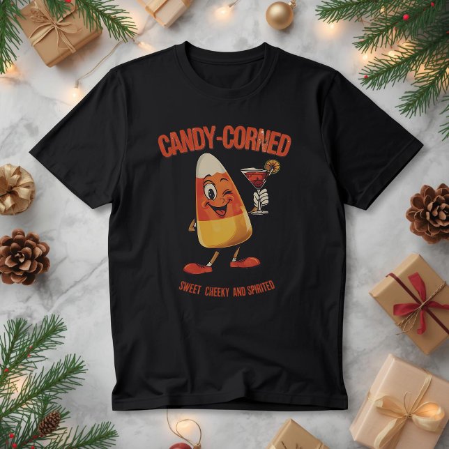 Candy-Corned – Lustiger Weihnachts-Candy-Corn-Sche Tri-Blend Shirt (Von Creator hochgeladen)