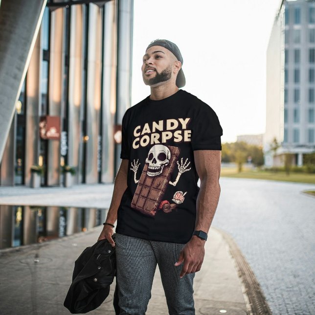 Candy Corpse Funny Halloween Candy Pub Tri-Blend Shirt (Von Creator hochgeladen)